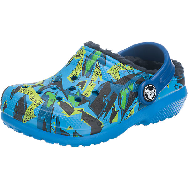 Clogs Classic Lined Graphic für Jungen, gefüttert