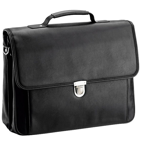 D&N Basic Aktentasche I Leder 40 cm Laptopfach