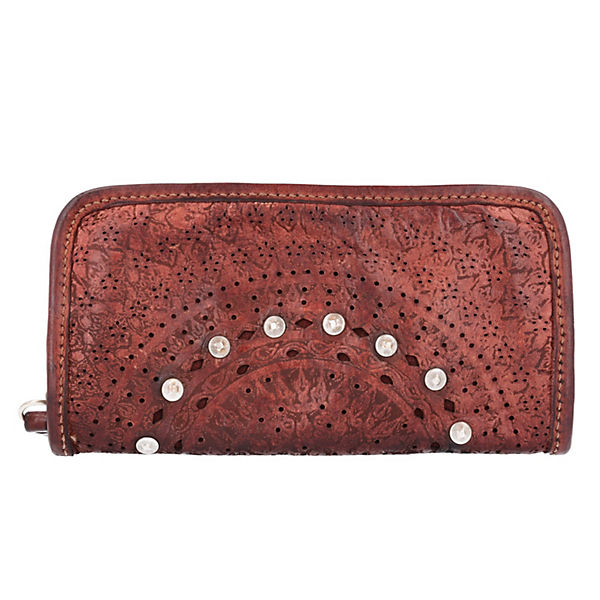 Campomaggi Rivetti Sbianc Geldbörse Leder 22 cm