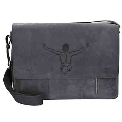 CHIEMSEE Valencia Vintage Messenger Tasche Leder 40 cm Laptopfach