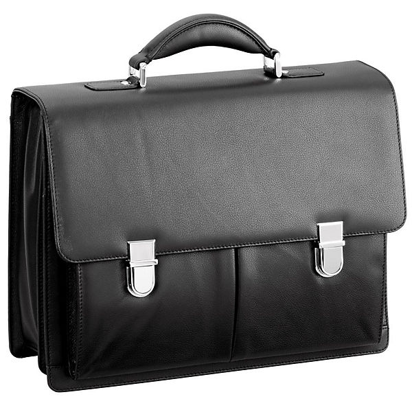 D&N Business Line Aktentasche Leder 40 cm Laptopfach