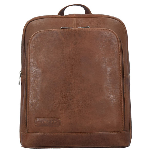 Plevier 400er Serie Laptop Rucksack Leder 40 cm Laptopfach
