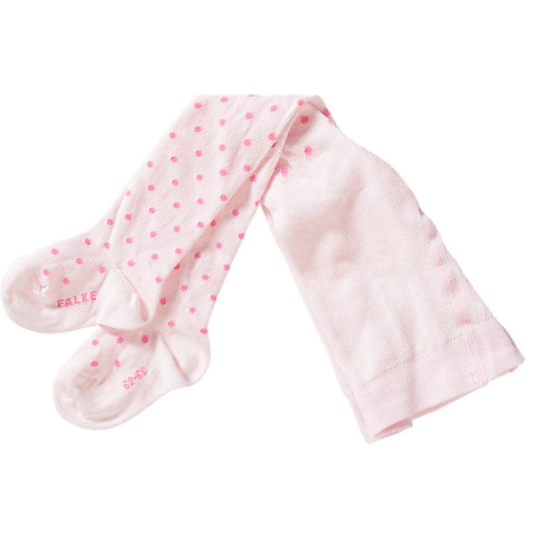 Baby Strickstrumpfhose für Mädchen, gepunktet