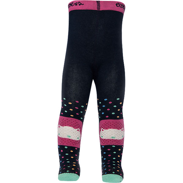 ABS Krabbelstrumpfhose mit Po-Motiv für Mädchen, Katze