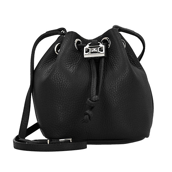 Patrizia Pepe Borsa Mini Bag Beuteltasche Leder 15 cm