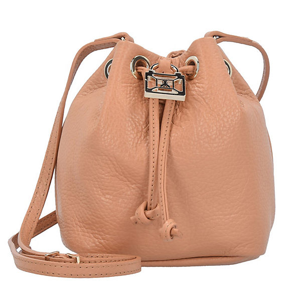 Patrizia Pepe Borsa Mini Bag Beuteltasche Leder 15 cm