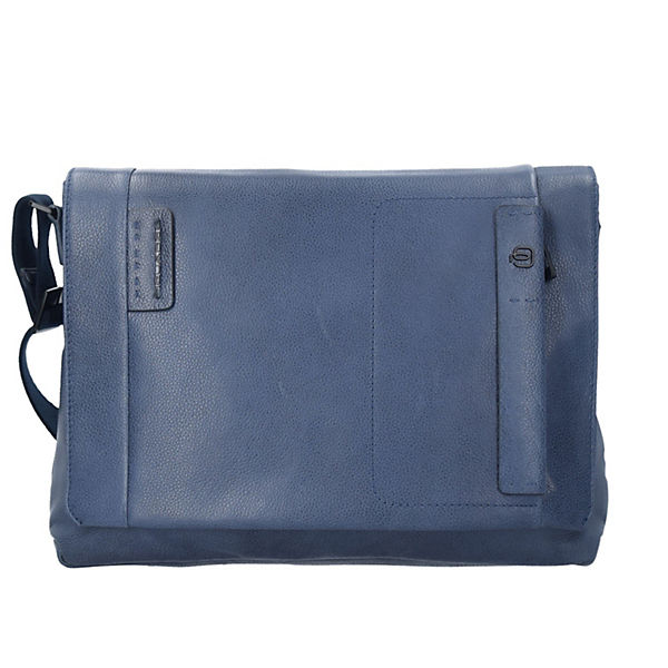 Piquadro P15S Messenger Bag Aktentasche Leder 37 cm Laptopfach