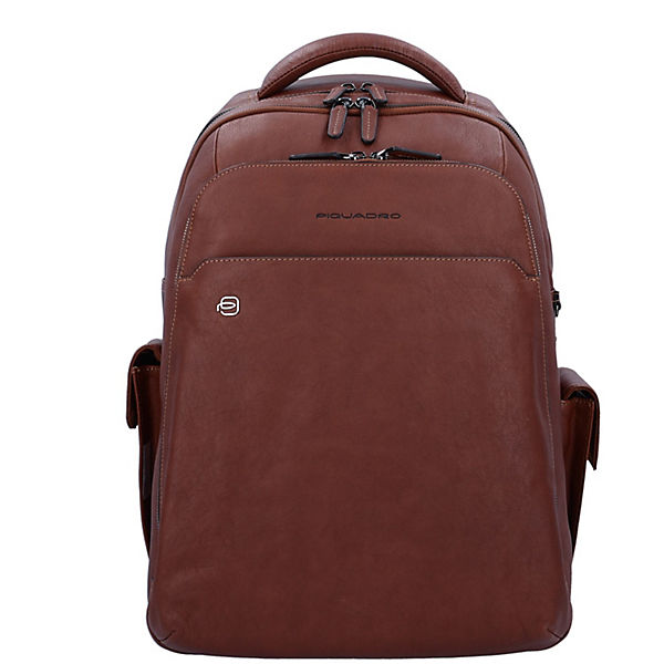 Piquadro Black Square 3444 Rucksack Leder 43 cm Laptopfach