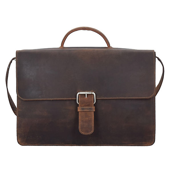 Plevier 550er Serie Pull-up Aktentasche Leder 44 cm Laptopfach