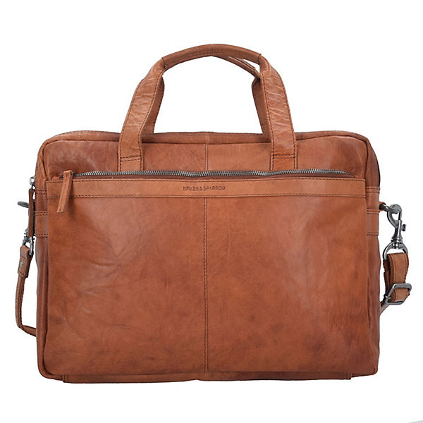 Spikes and Sparrow Bronco Aktentasche Leder 40 cm Laptopfach