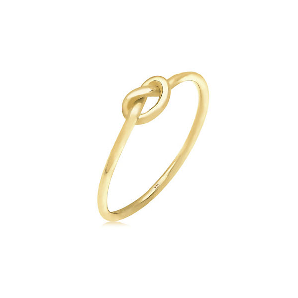 Elli PREMIUM Ring Knoten Trendsymbol 375 Gelbgold