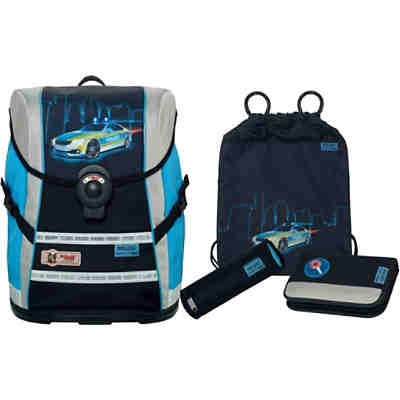 Schulranzenset ERGO Light MOVE Polizei mit Blinkfunktion, 4-tlg. 2