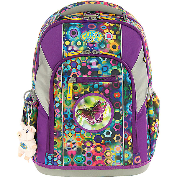 Schulrucksackset LOOP Victoria Schmetterling, 7-tlg.