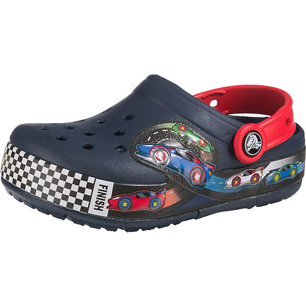 Clogs Blinkies für Jungen, Rennauto
