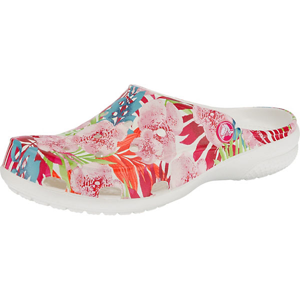Crocs Freesail Graphic Clog W Tropical Floral/White Clogs
