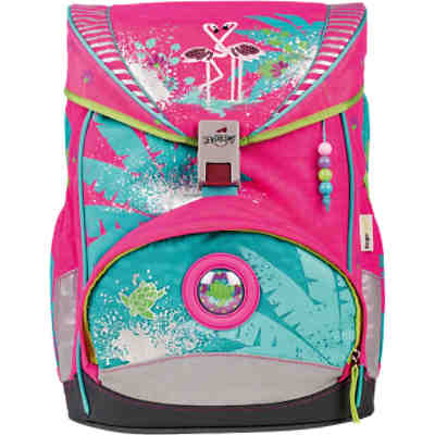DerDieDas Schulrucksackset ErgoFlex Flamingo, 5-tlg. (Kollektion 2017/2018)