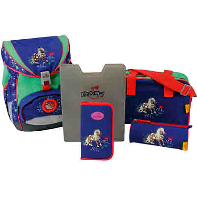 DerDieDas Schulrucksackset ErgoFlex Happy Pony, 5-tlg. (Kollektion 2017/2018) 2