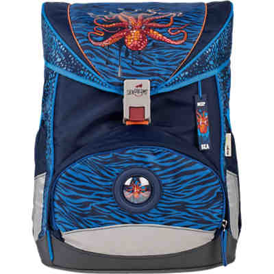 DerDieDas Schulrucksackset ErgoFlex Deep Sea, 5-tlg. (Kollektion 2017/2018)