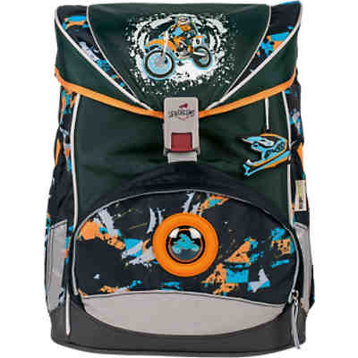DerDieDas Schulrucksackset ErgoFlex Dirt Bike, 5-tlg. (Kollektion 2017/2018)