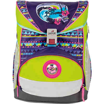 DerDieDas Schulrucksackset ErgoFlex EXKLUSIV SAFETY Waikiki, 5-tlg. (Kollektion 2017/2018)