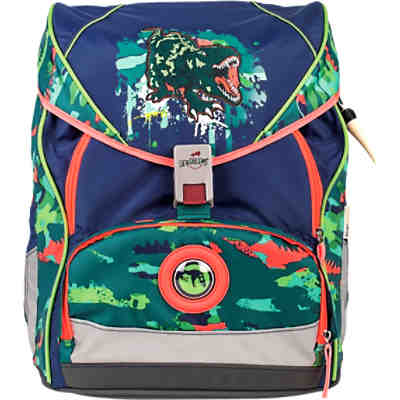 DerDieDas Schulrucksackset ErgoFlex XL T-Rex, 5-tlg. (Kollektion 2017/2018)