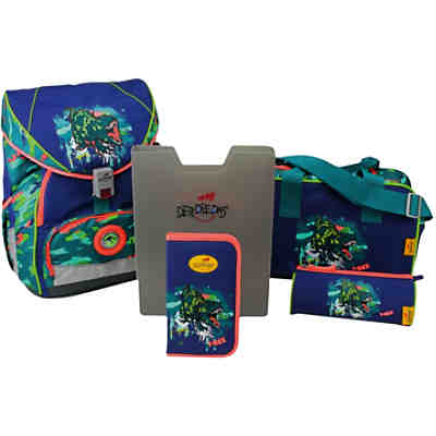 DerDieDas Schulrucksackset ErgoFlex XL T-Rex, 5-tlg. (Kollektion 2017/2018) 2