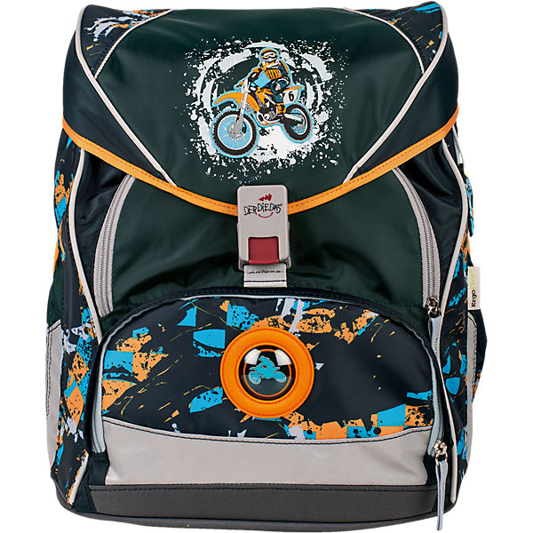 DerDieDas Schulrucksackset ErgoFlex XL Dirt Bike, 5-tlg. (Kollektion 2017/2018)