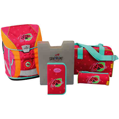 DerDieDas Schulrucksackset ErgoFlex VARIO Nature Girl, 5-tlg. (Kollektion 2017/2018) 2
