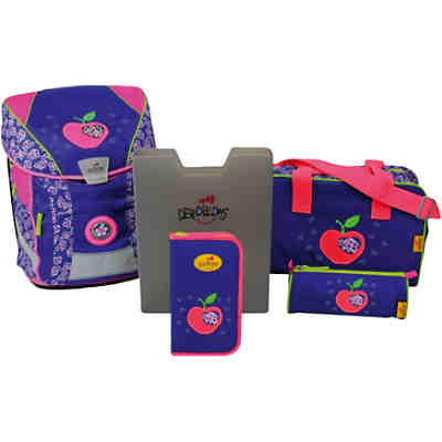 DerDieDas Schulrucksackset ErgoFlex VARIO Lovely, 5-tlg. (Kollektion 2017/2018) 2