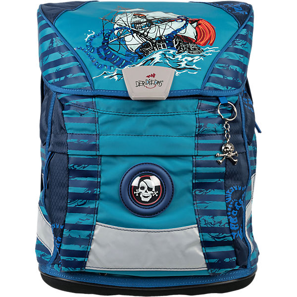 DerDieDas Schulrucksackset ErgoFlex VARIO Blue Octopus, 5-tlg. (Kollektion 2017/2018)