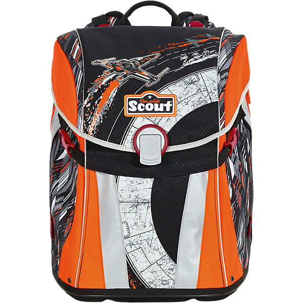 Scout Schulranzenset SUNNY Commander, 4-tlg. (Kollektion 2018)