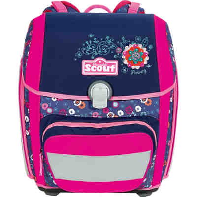 Scout Schulranzenset GENIUS Ltd. Ed. Flowery, 4-tlg. (Kollektion 2018)