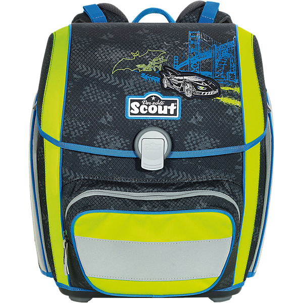 Scout Schulranzenset GENIUS Ltd. Ed. Black City, 4-tlg. (Kollektion 2018)