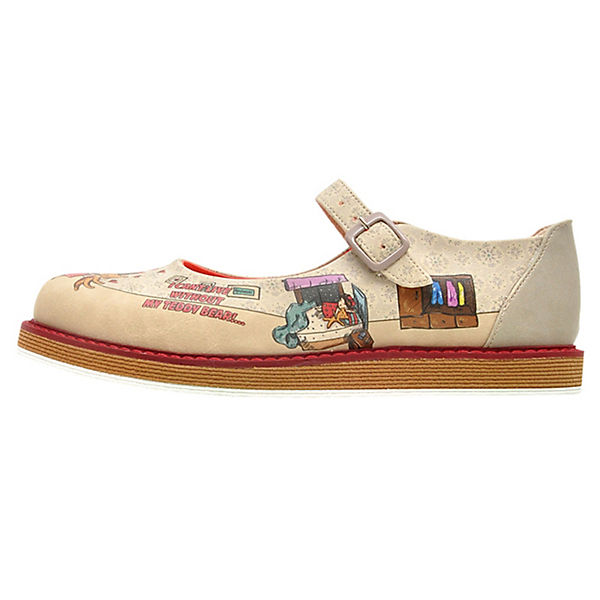Offene Halbschuhe My Teddy Bear is my life