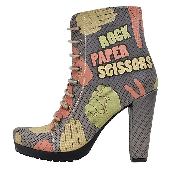 Schnürstiefeletten Chloe Rock Paper Scissors