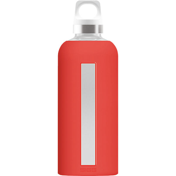 Trinkflasche STAR Scarlet, Glas, hitzebeständig,500 ml