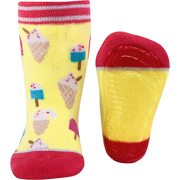 Haussocken Vollsohle Softsteps für Mädchen, Eis