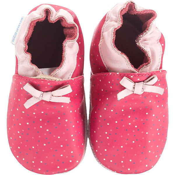 Krabbelschuhe DIDOU für Mädchen, mit Schleife