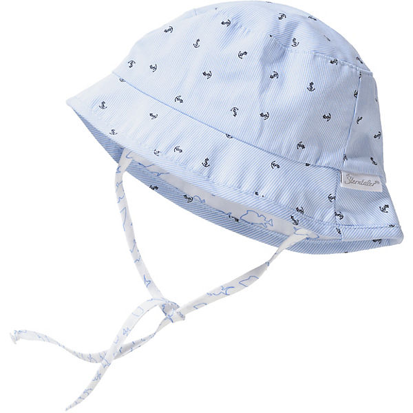 Baby Wende-Hut zum Binden mit UV-Schutz 50+ für Jungen