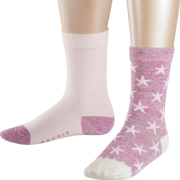 Socken Doppelpack für Mädchen, Sterne