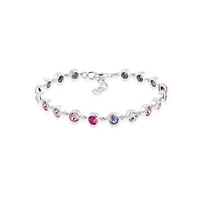 Armband Multi Swarovski® Kristalle 925 Sterling Silber