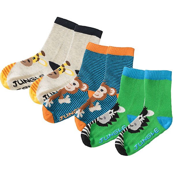 Baby Haussocken mit ABS-Profil 3er-Pack für Jungen