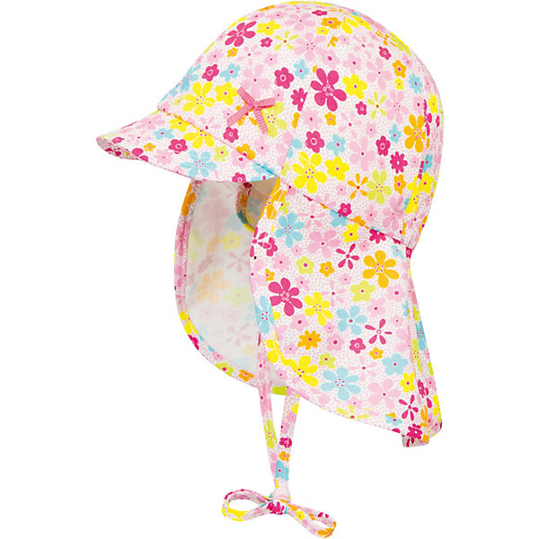 Baby Sonnenhut mit Nackenschutz für Mädchen, UV-Schutz