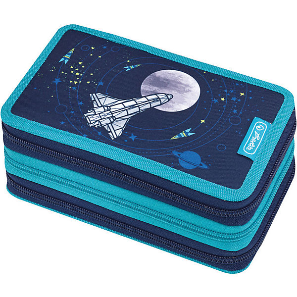 Triple-Federmäppchen XXL Space, 31-tlg.