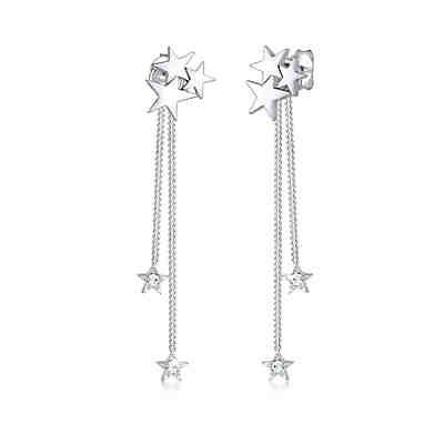 Ohrringe Sterne Swarovski® Kristalle 925 Sterling Silber