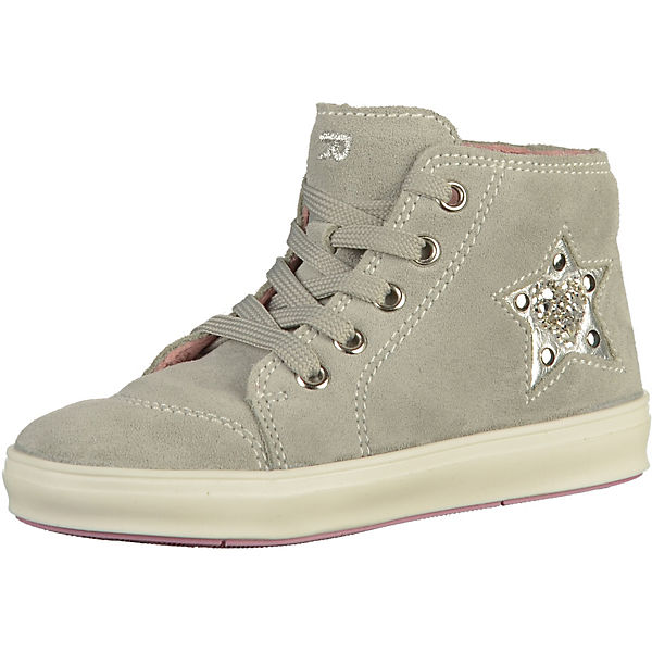 Baby Sneakers High aus Leder für Mädchen