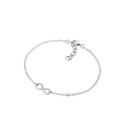 Armband Infinity Basic Diamant (0.02 ct) 925 Silber 2