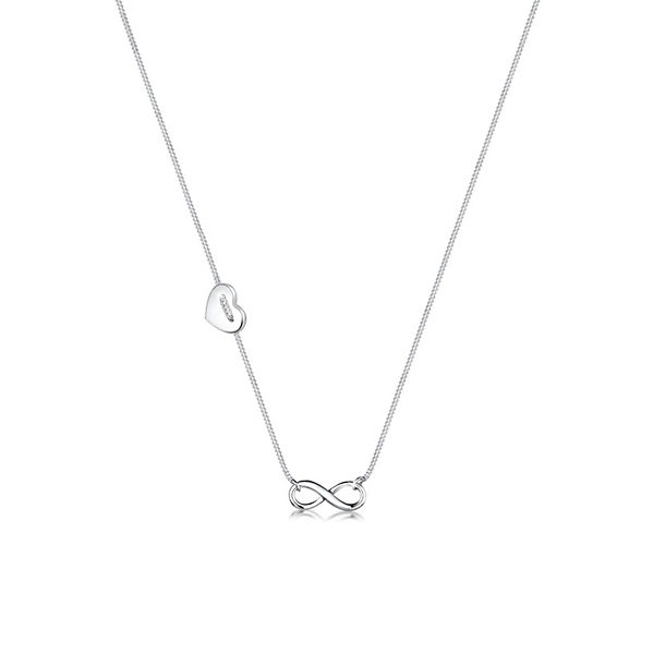 Halskette Herz Infinity Unendlichkeit Symbol 925 Silber