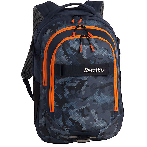 Schulrucksack Evolution Air blau/orange