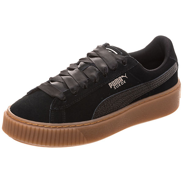 Suede Platform Bubble Sneakers Low